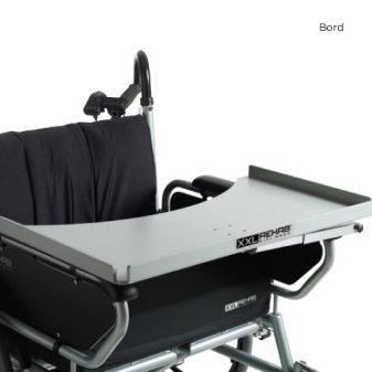 bariatrisk rullstol minimaxx hopfällbar bord