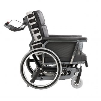 Cobi Cruise bariatrisk komfortkørestol uden benstøtter medium skubbehåndtag