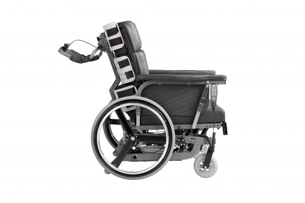 Cobi Cruise bariatrisk komfortkørestol uden benstøtter medium skubbehåndtag