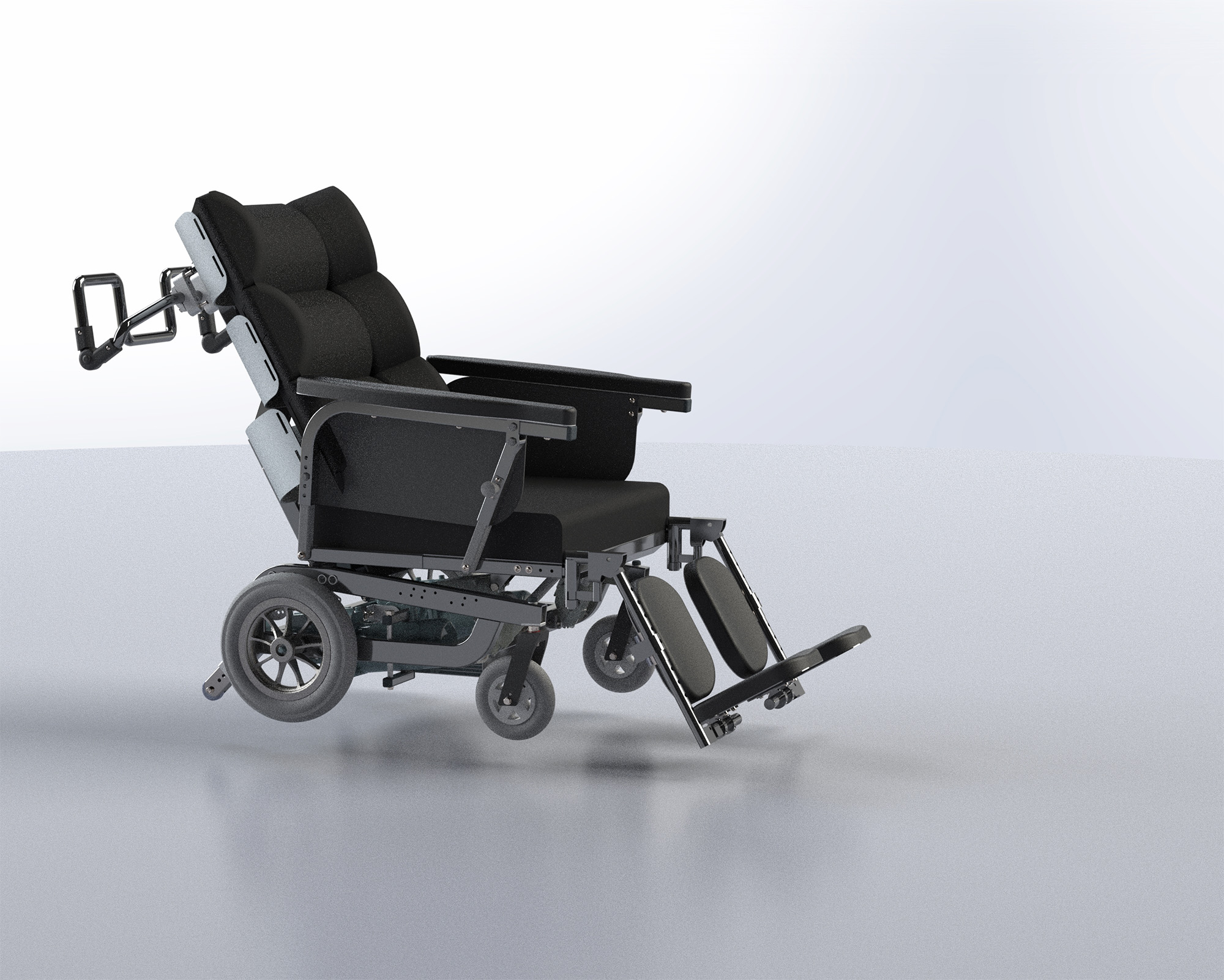 Fiasko svinge Læge Elektrisk komfortkørestol til brugere op til 325 kg. med tilt og recline.