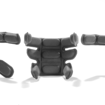 Dual nakkestøtte i tre størrelser