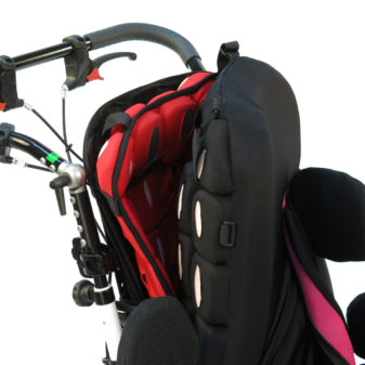 Spex SuperShape ryg monteret på kørestol